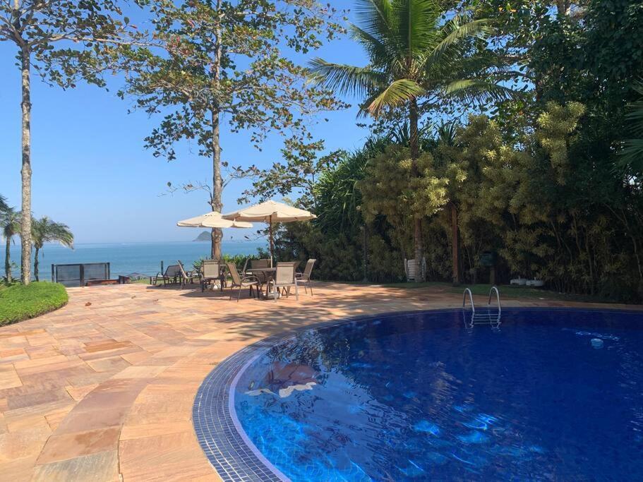 Casa Deliciosa Em Condo C/ Piscina Frente Ao Mar Sao Sebastiao  Luaran gambar
